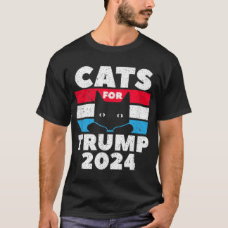 Camiseta Gatos Para A Eleição De Trump 2024
