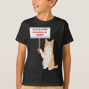 Camiseta Gatos Para Kamala Harris Vote Presidente 2024 EUA