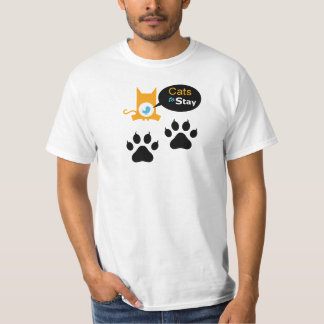 Camiseta Gatos para permanecer acima as patas de Nova