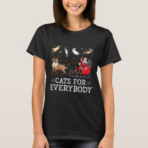 Camiseta Gatos Para Todo Mundo Brincadeira De Natal Xmas Mu