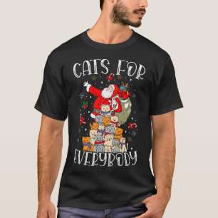 Camiseta Gatos Para Todo Mundo Feliz Natal Gato Engraçado X