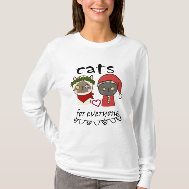 CAMISETA GATOS PARA TODOS (Frente)