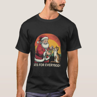 Camiseta Gatos Para Todos As Mulheres De Natal Engraçadas