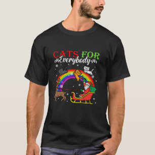 Camiseta Gatos Para Todos Os Casos De Natal Gato Engraçado 