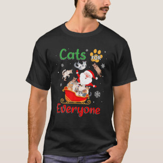 Camiseta Gatos Para Todos Os Gatos De Natal