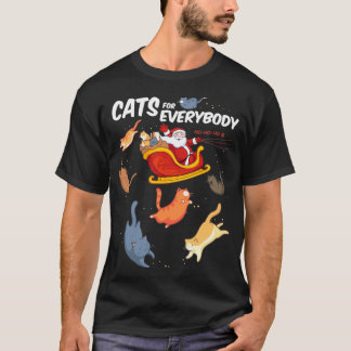 Camiseta Gatos para todos os gatos engraçados do Natal
