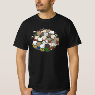 Camiseta Gatos pela Palestina – Gatos Kawaii pela Justiça