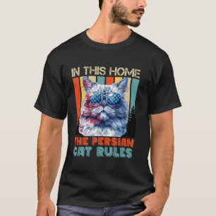Camiseta Gatos Persas EM CASA O GATO PERSA MANDA Vin
