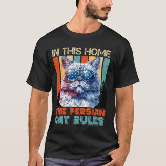 Camiseta Gatos Persas EM CASA O GATO PERSA MANDA Vin