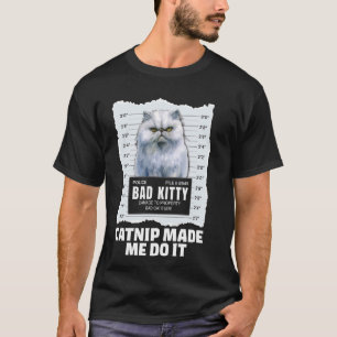 Camiseta Gatos persas me fizeram fazer isso, é engraçado.