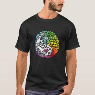 Camiseta Gatos Pets De Gato Pet Yin E Yang Animais Pintam P