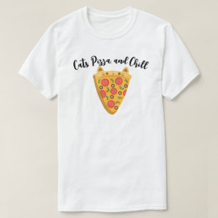 Camiseta Gatos, Pizza e Enchimento