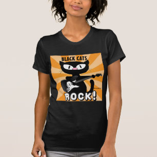Camiseta GATOS PRETOS SÃO INCRÍVEIS! Gato de Desenho Preto