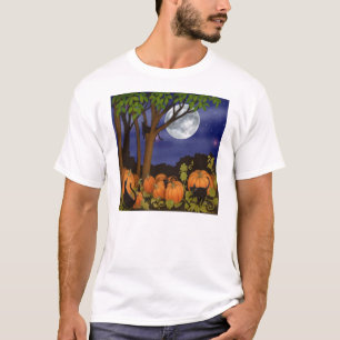 Camiseta Gatos pretos & t-shirt das abóboras