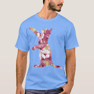 Camiseta Gatos Proprietários de Gatos Gatinhos Flores Anima