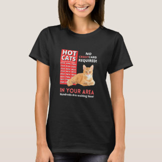 Camiseta Gatos Quentes Na Sua Área