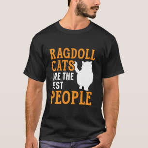 Camiseta Gatos Ragdoll São os Melhores Gatos de Estimação