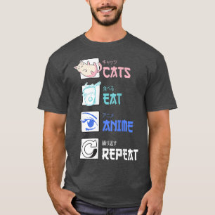 Camiseta Gatos Ramen e Animes Moradores