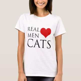 Camiseta Gatos reais do amor dos homens