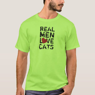 Camiseta Gatos reais do amor dos homens