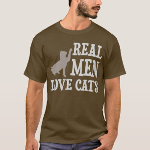 Camiseta Gatos reais do amor dos homens