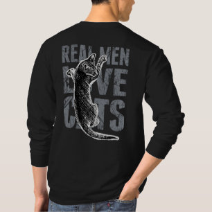Camiseta Gatos reais do amor dos homens