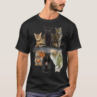 Camiseta Gatos Refletem Amigos De Gato Bonitos Tigre