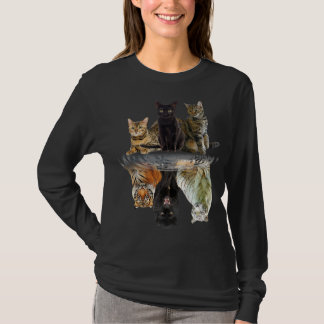 Camiseta Gatos Refletem Amigos De Gato Bonitos Tigre