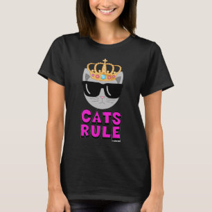 Camiseta GATOS REINAM Eu Amo Gatos Amante de Gatos