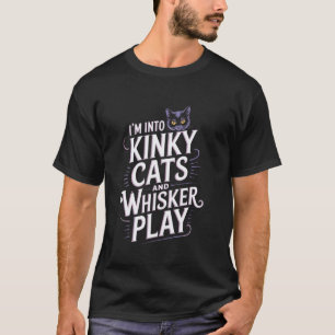 Camiseta Gatos safados e brincadeiras com bigodes Pun diver