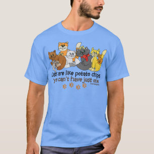 Camiseta Gatos São Como Batatas Engraçadas 