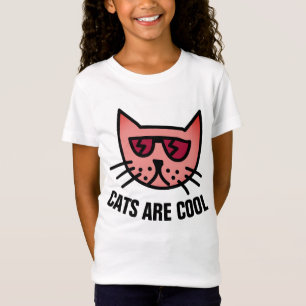Camiseta GATOS SÃO LEGAL, Engraçados Crianças Bonitas, T-sh
