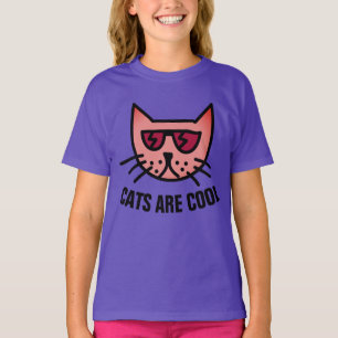 Camiseta GATOS SÃO LEGAL, Engraçados Crianças Bonitas, T-sh