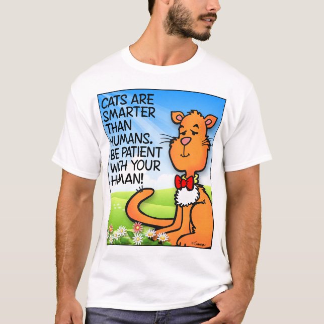 Camiseta Gatos São Mais Inteligentes (Frente)