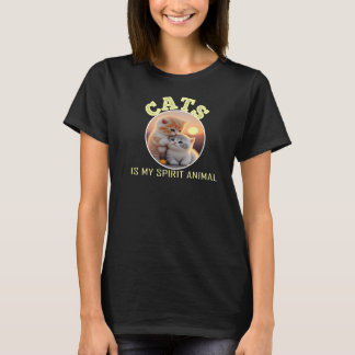Camiseta gatos são meu animal espiritual