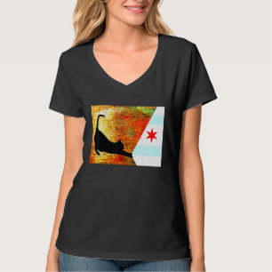 Camiseta Gatos Selvagens de Chicago Protegem a Ruela e as R