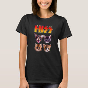 Camiseta Gatos Silvando Gato Gatinhos Música Rock Gato Si