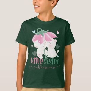 Camiseta Gatos Sob A Pequena Irmã Personalizada De Guarda-C