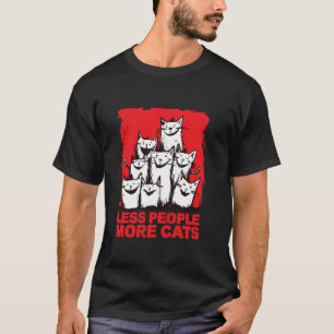 Camiseta Gatos soltos amam declarações alegres mais gatos