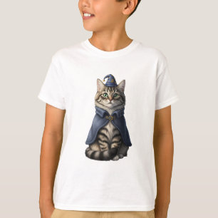 Camiseta Gatos Tabby Magos Mágicos para Crianças