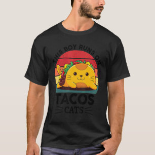 Camiseta Gatos Taco Mexicano TacoCats para Meninos Cinco De