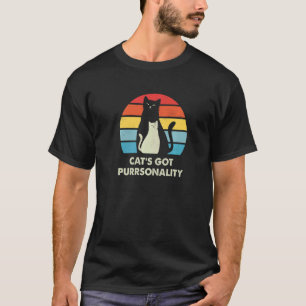 Camiseta Gatos Têm Personalidade Gatos Ditados Citações Gat