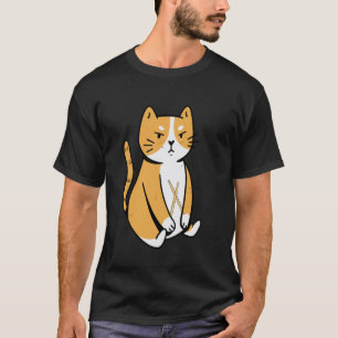Camiseta Gatos Tocadores de Instrumentos Baterista Animal E
