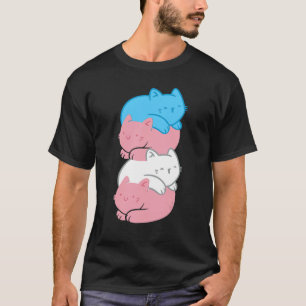 Camiseta Gatos Transgêneros Bandeira Transsexual Vida Lgbtq
