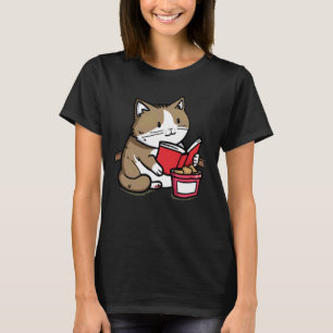 Camiseta Gatos Tratam Lover Kitten Pet Book Reader Bookworm