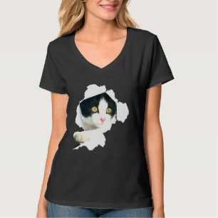 Camiseta Gatos Tuxedo Gatos Gatos Tortos Gatinho