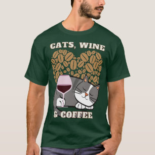 Camiseta Gatos Vinho e café (2)