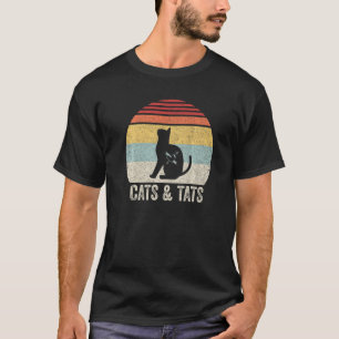 Camiseta Gatos Vintados E Gatos De Tatuagem De Gato