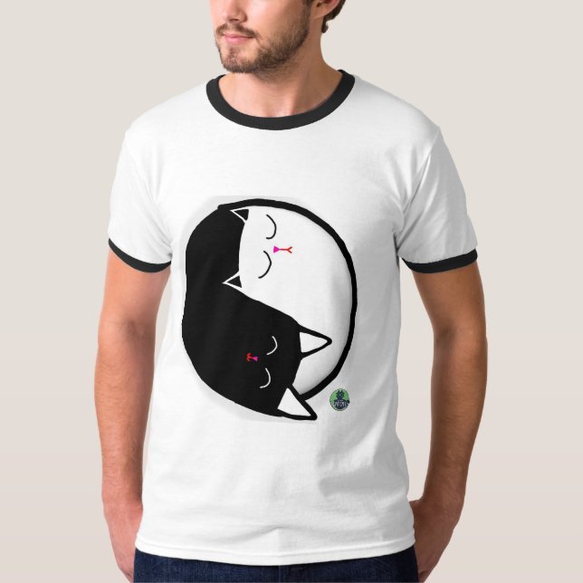 Camiseta Gatos Yin & Yang (Frente)