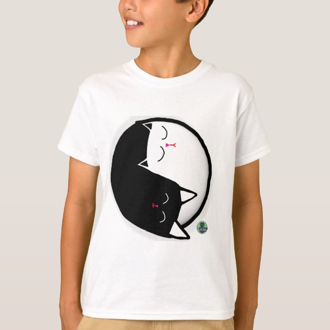 Camiseta Gatos Yin & Yang (Frente)